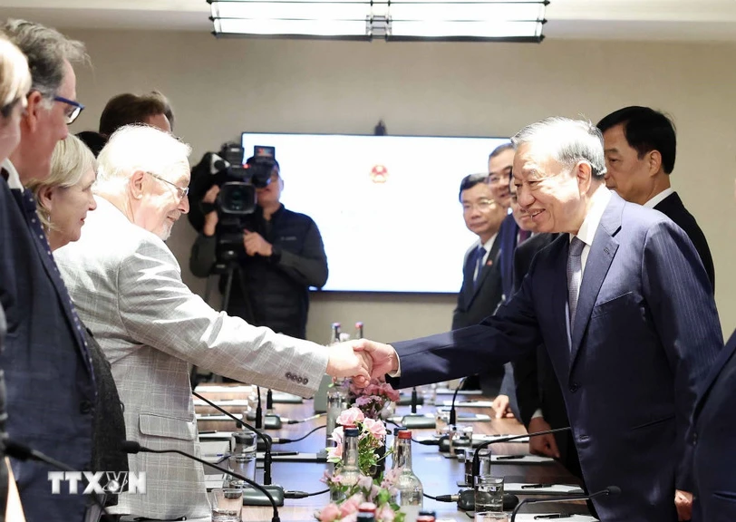 Tổng Bí thư Tô Lâm tiếp Tổng Bí thư Đảng Cộng sản Anh