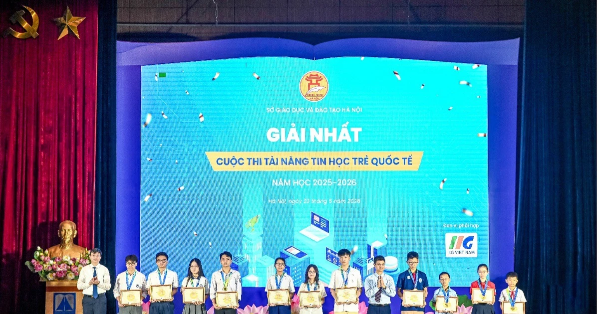 Hàng trăm lượt bài thi tin học trẻ quốc tế TP Hà Nội đạt điểm tuyệt đối