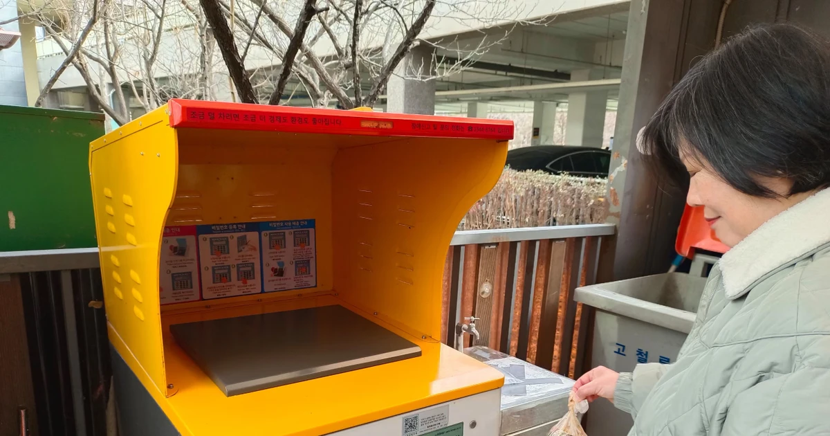 Thùng rác thông minh cân rác hữu cơ