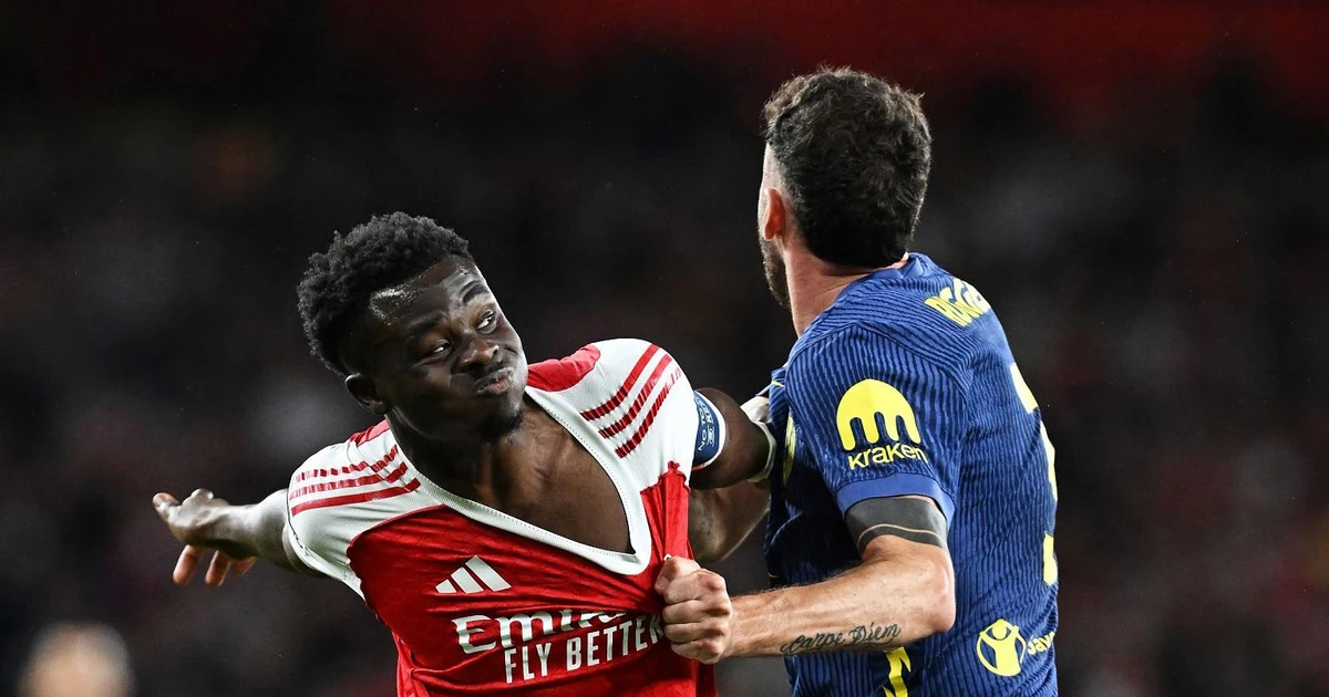 Trực tiếp bán kết Arsenal vs Atletico Madrid 1-0 (hết H1): Saka mở điểm