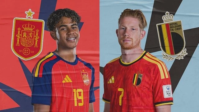 Trực tiếp Tây Ban Nha vs Bỉ (02h00 ngày 11/7): Hai trường phái đối lập