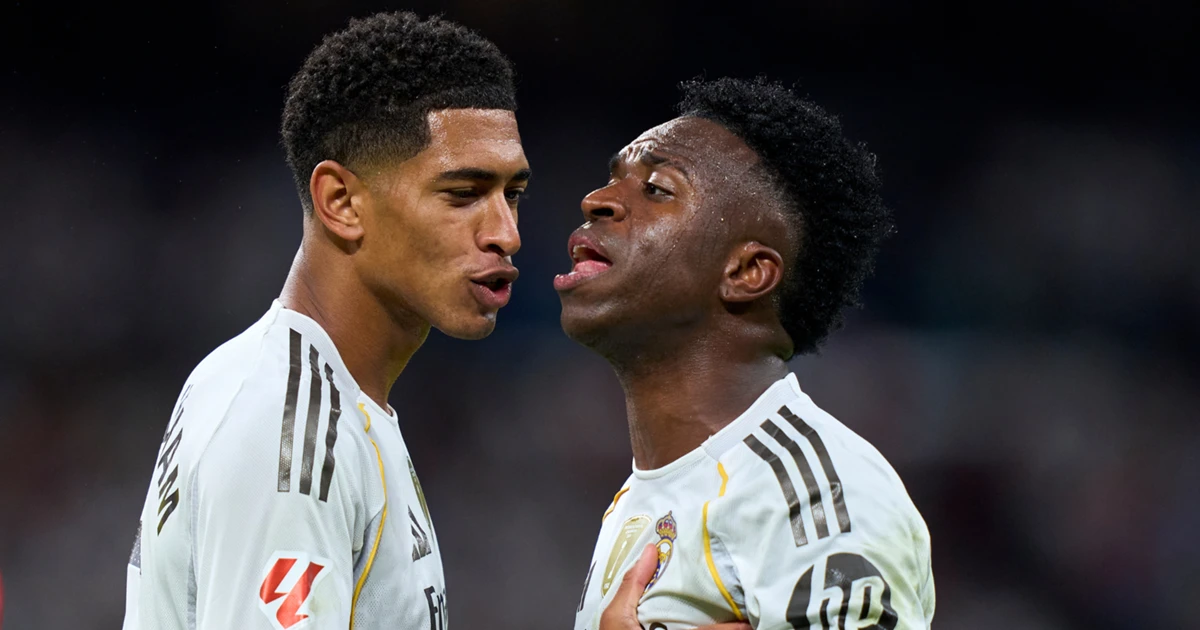 Vinicius sửng cồ với Bellingham trong ngày Real Madrid bại trận ở Champions League