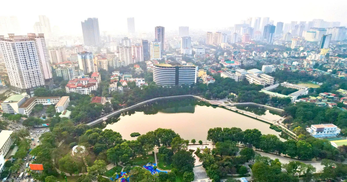 Diện mạo mới của công viên Nghĩa Đô