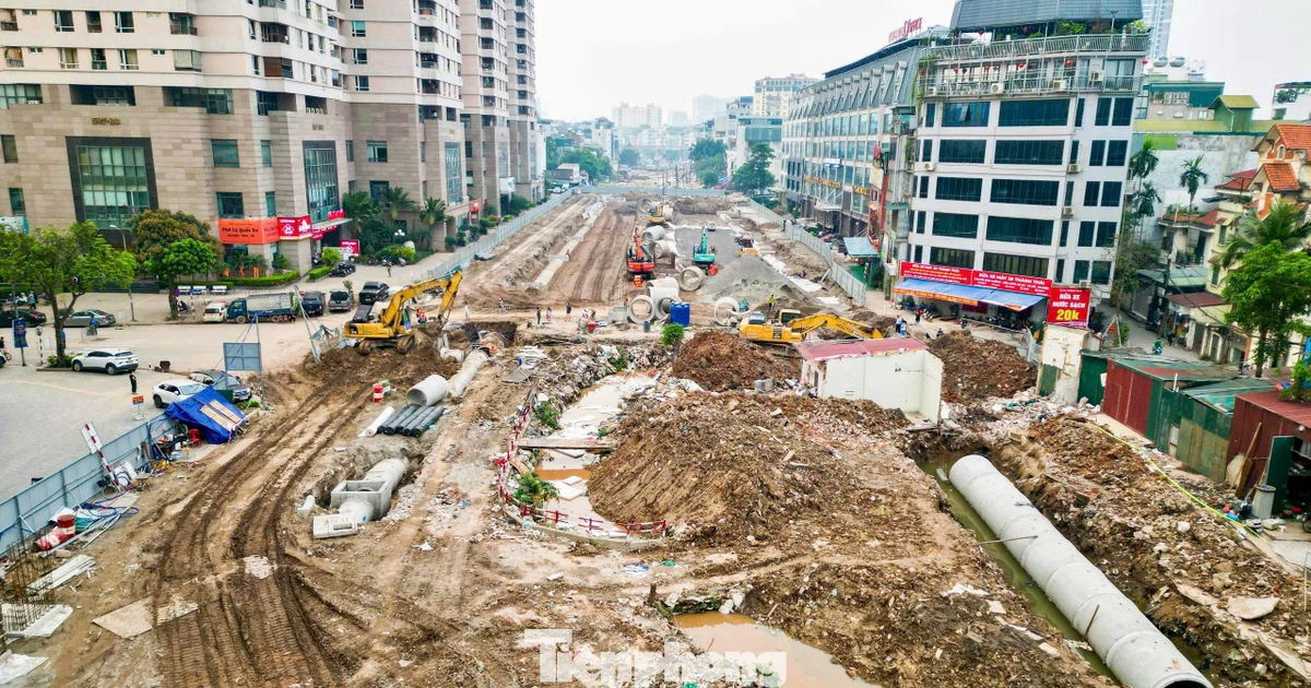 Vành đai 2,5 đoạn Cầu Giấy thi công theo lệnh khẩn cấp hiện ra sao?