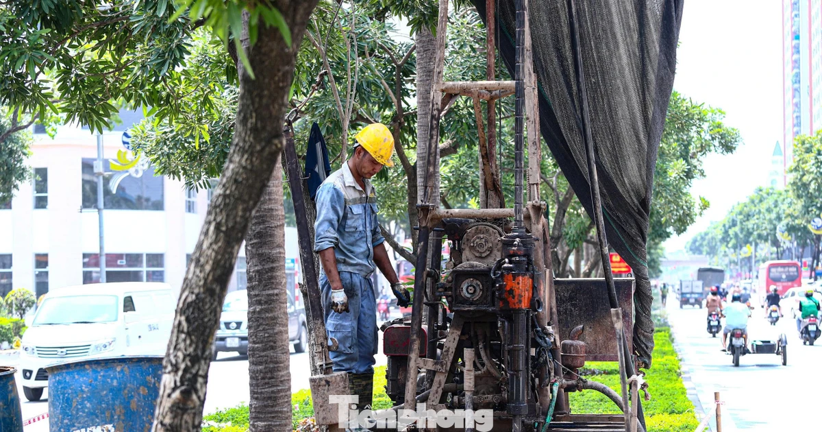 Hà Nội bắt đầu khoan khảo sát, cầu vượt gần 822 tỷ đồng chuẩn bị thành hình