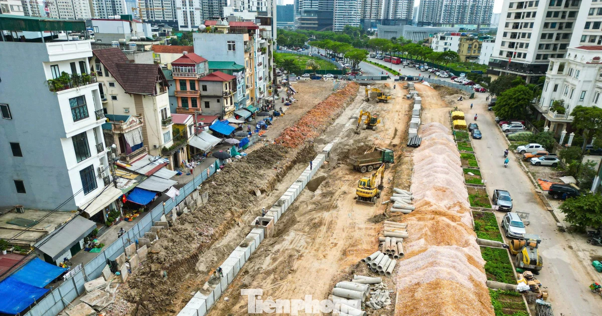 Trên công trường dự án Vành đai 2,5 vừa thi công, vừa giải phóng mặt bằng