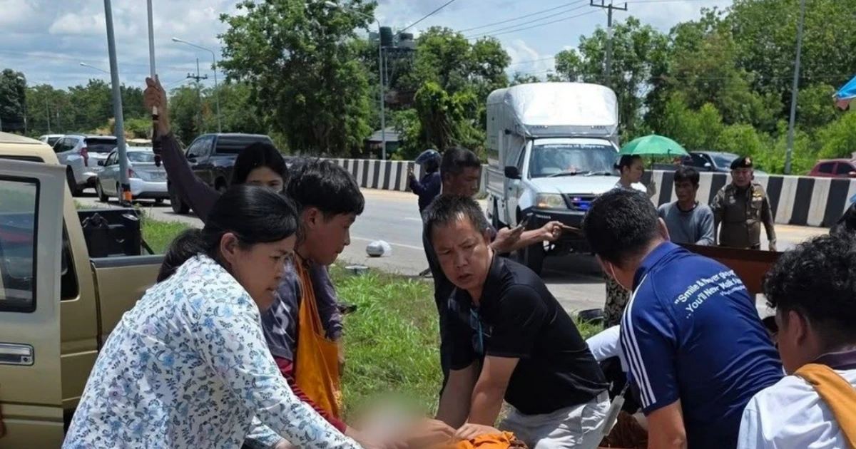 Thái Lan: Hành động bất ngờ của nữ y tá trong vụ bé trai lái xe đâm liên hoàn hàng chục nhà sư