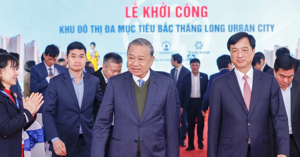 Tổng Bí thư Tô Lâm dự khởi công 'dự án chiến lược trong lộ trình tái cấu trúc không gian phát triển Thủ đô'