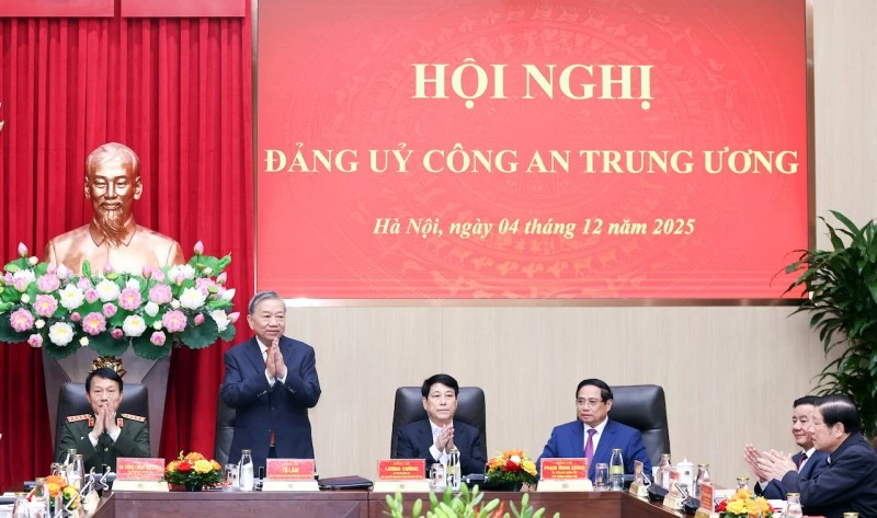 Tổng Bí thư Tô Lâm dự Hội nghị Đảng ủy Công an Trung ương năm 2025
