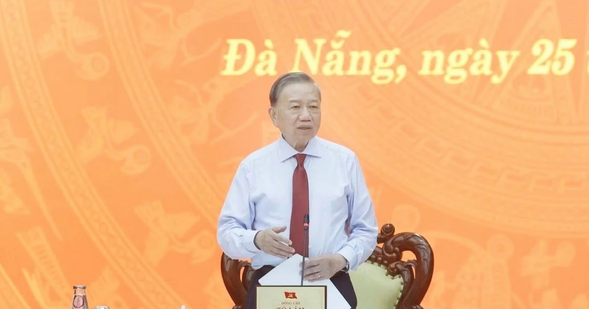 Tổng Bí thư, Chủ tịch nước Tô Lâm: Xây dựng Đà Nẵng thành một cực tăng trưởng lớn