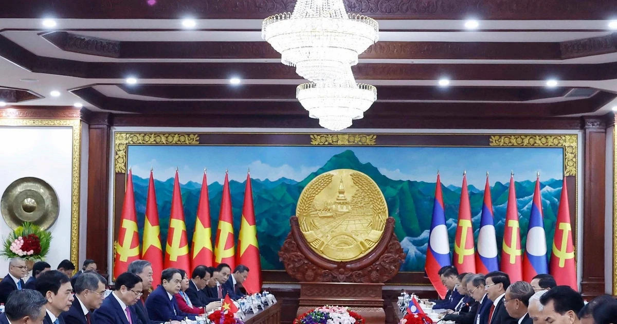 Tổng Bí thư Tô Lâm hội đàm với Tổng Bí thư, Chủ tịch nước Lào Thongloun Sisoulith