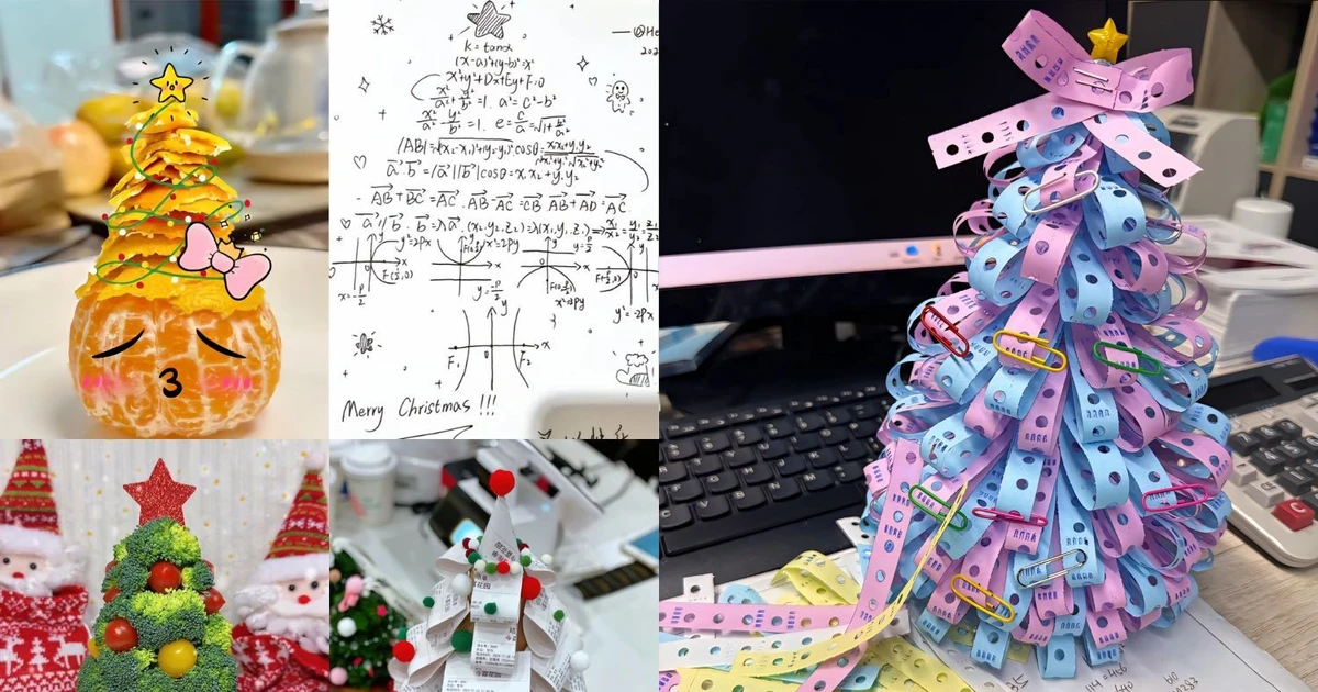 Gói trọn tình yêu nghề vào những cây thông handmade có 1-0-2 mùa Giáng sinh