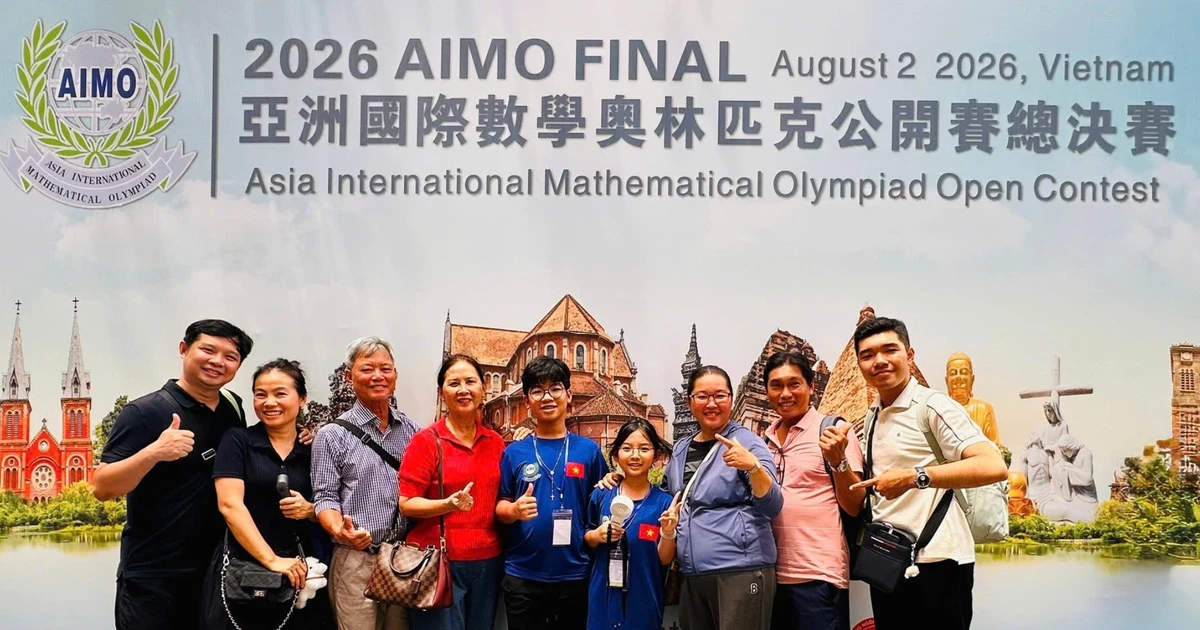 Gia đình có hai con cùng giành Huy chương Bạc AIMO quốc tế 2026
