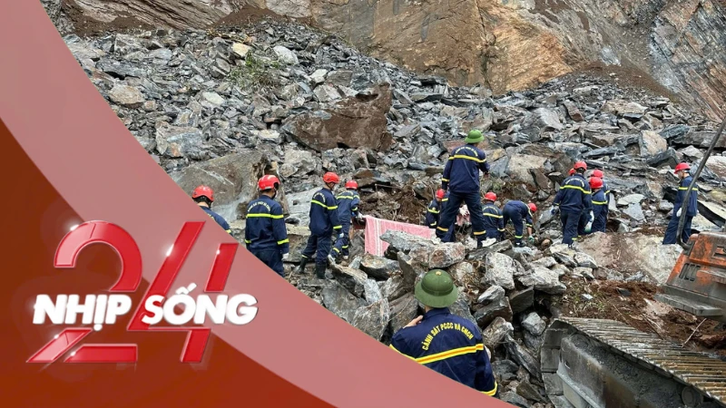 NHỊP SỐNG 24: Toàn cảnh vụ sạt lở đá làm 3 người tử vong ở Thanh Hóa