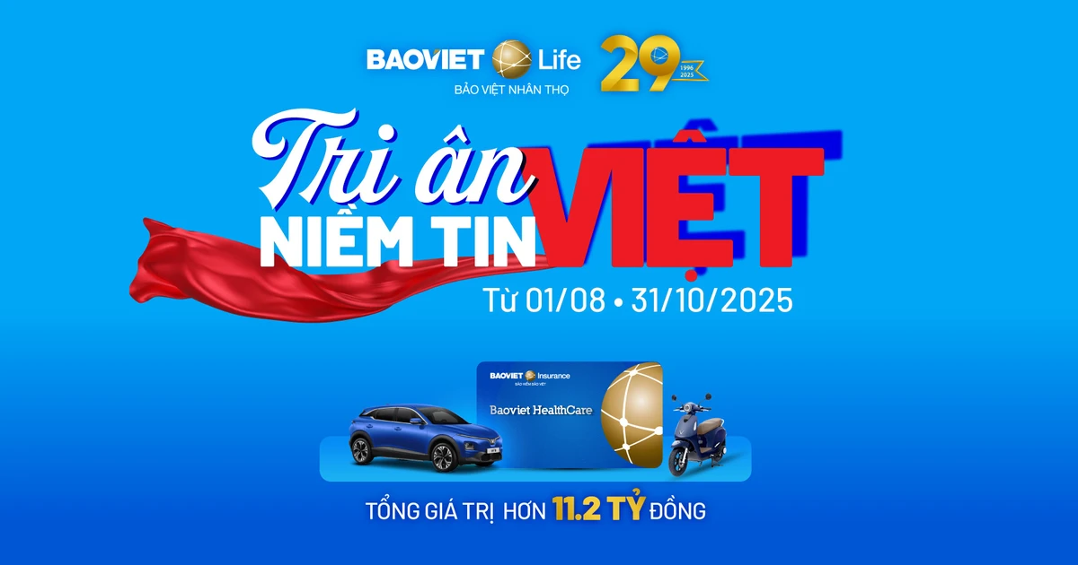 Bảo Việt Nhân Thọ 'Tri ân Niềm Tin Việt' – Gia tăng quyền lợi bảo vệ, cơ hội trúng VinFast VF6