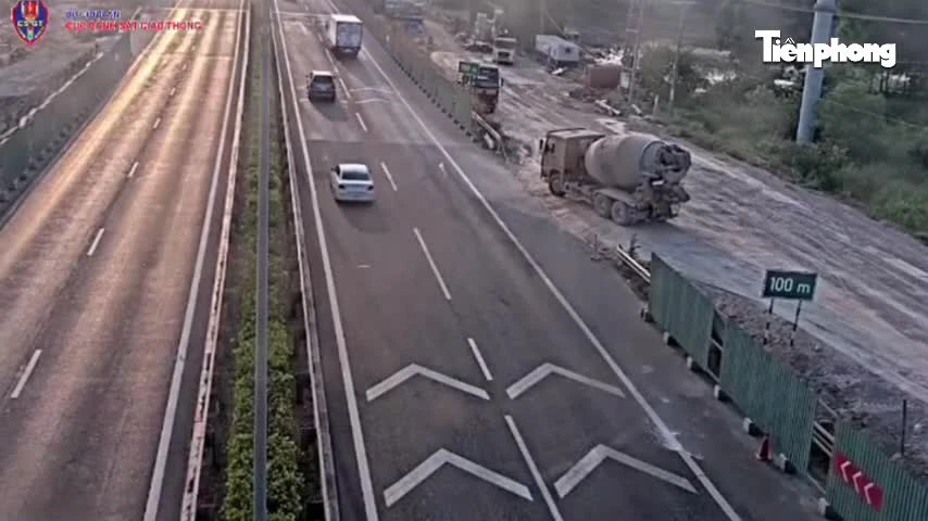 CSGT xử phạt một đơn vị thi công trên cao tốc TPHCM – Long Thành