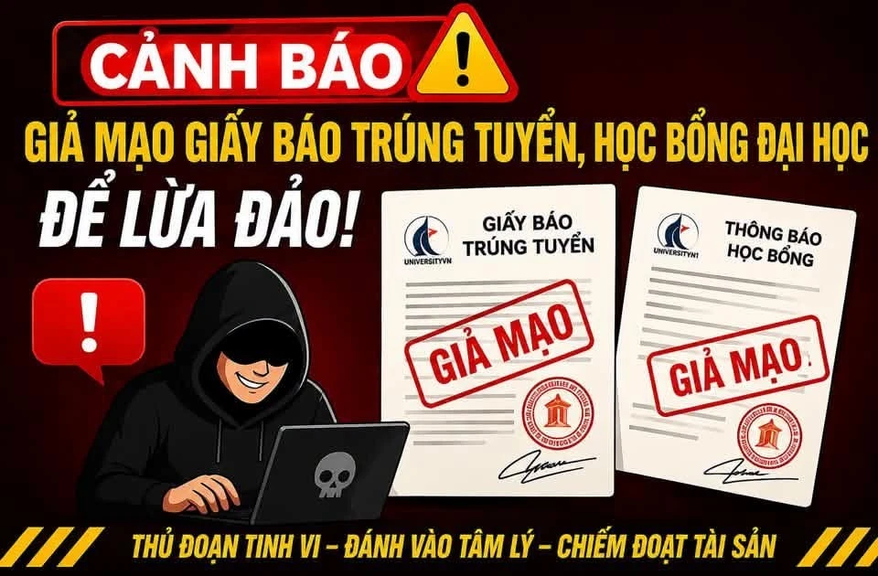 Công an TPHCM lật tẩy chiêu trò giả giấy trúng tuyển, học bổng để lừa đảo