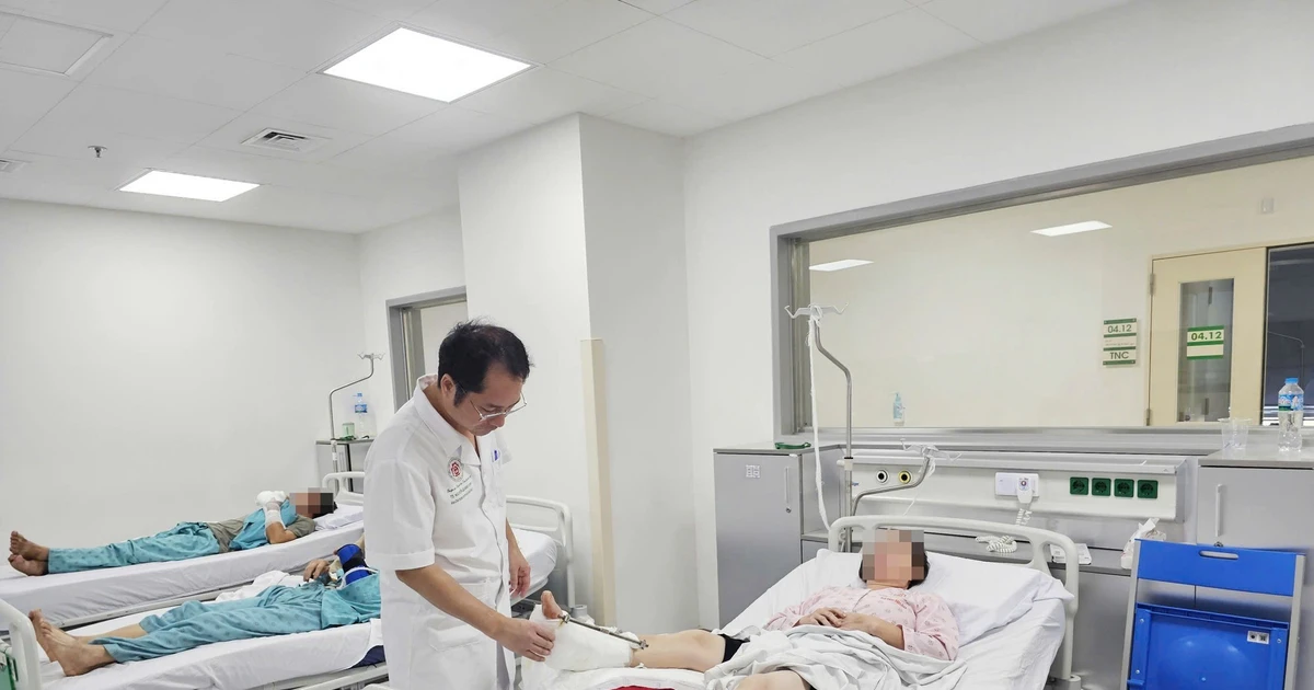 Nối thành công cẳng chân bị máy cắt rời