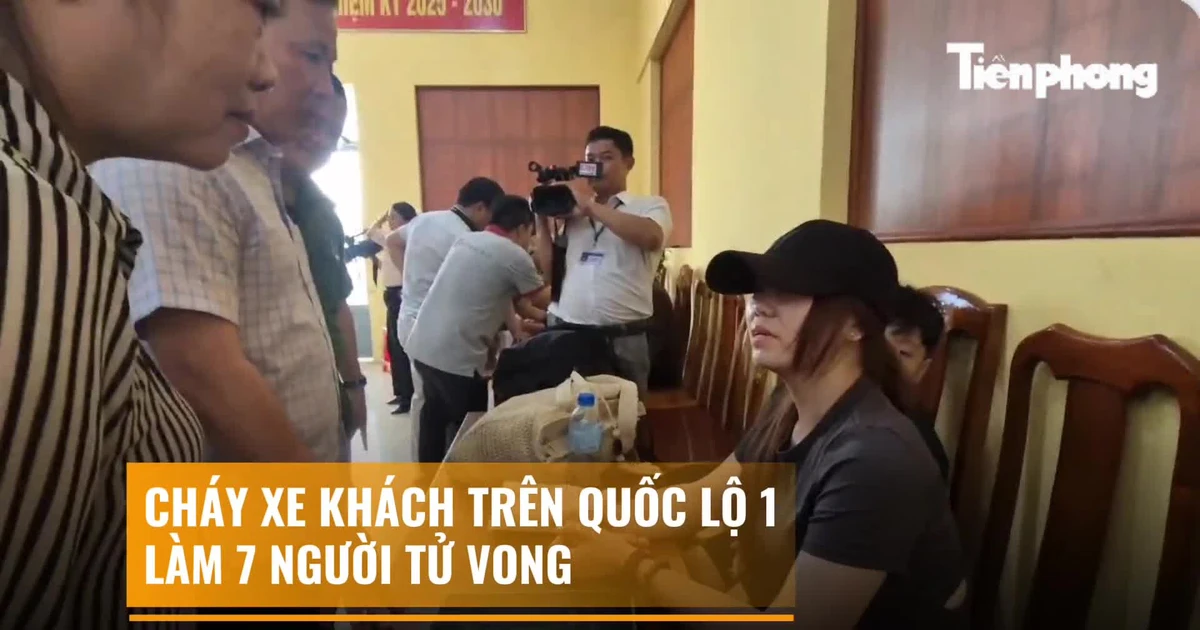 Vụ cháy xe khách trên quốc lộ 1 làm 7 người chết: Do tài xế ngủ gật