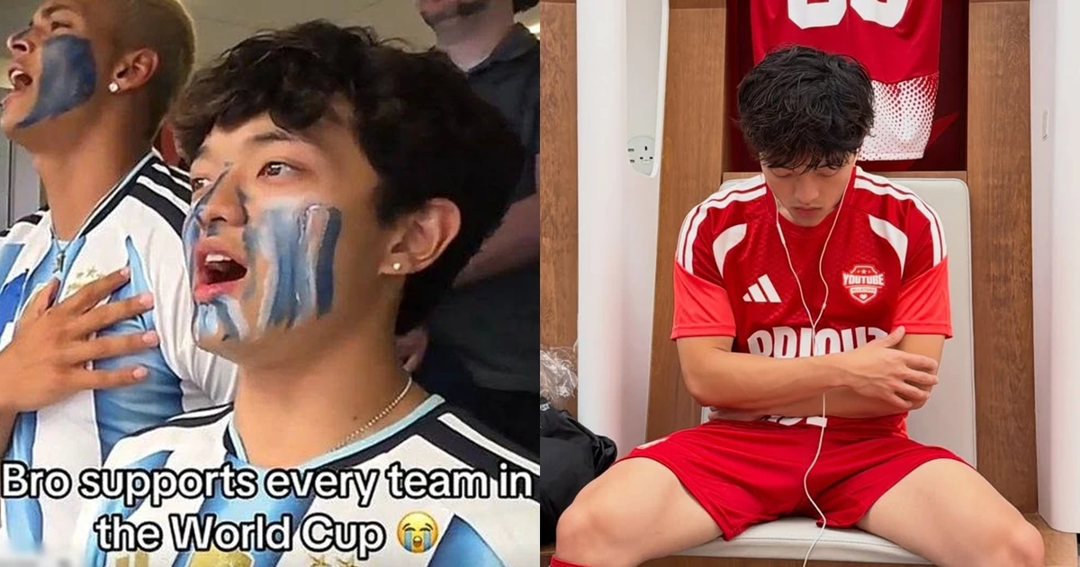 Chàng trai triệu view gốc Việt gây sốt vì là "fan mọi nhà" tại World Cup 2026