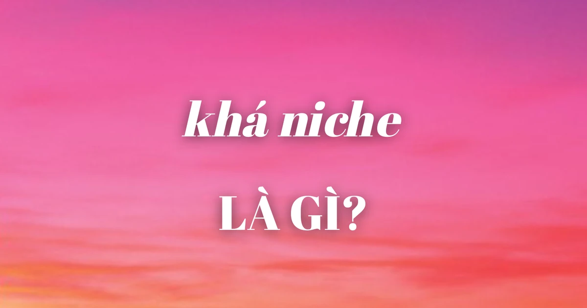"Khá niche" là trào lưu gì mà đang được giới trẻ sử dụng khắp mạng xã hội?