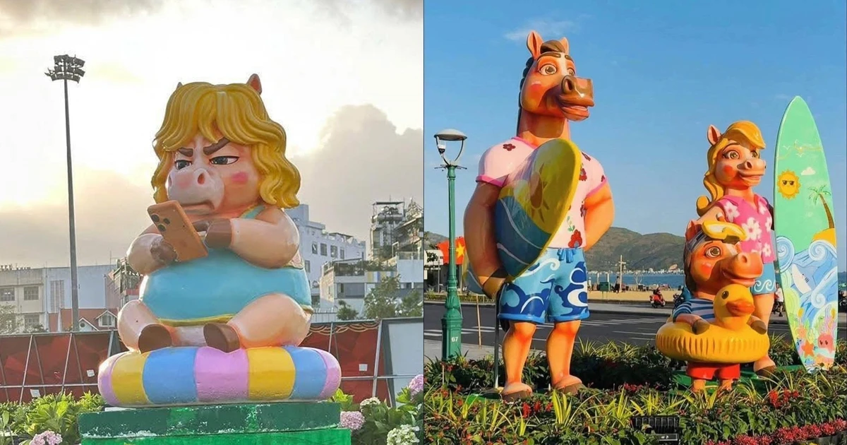 Linh vật ngựa ở Quy Nhơn gây bão mạng: Muốn nghiêm túc hay "cợt nhả" đều có!