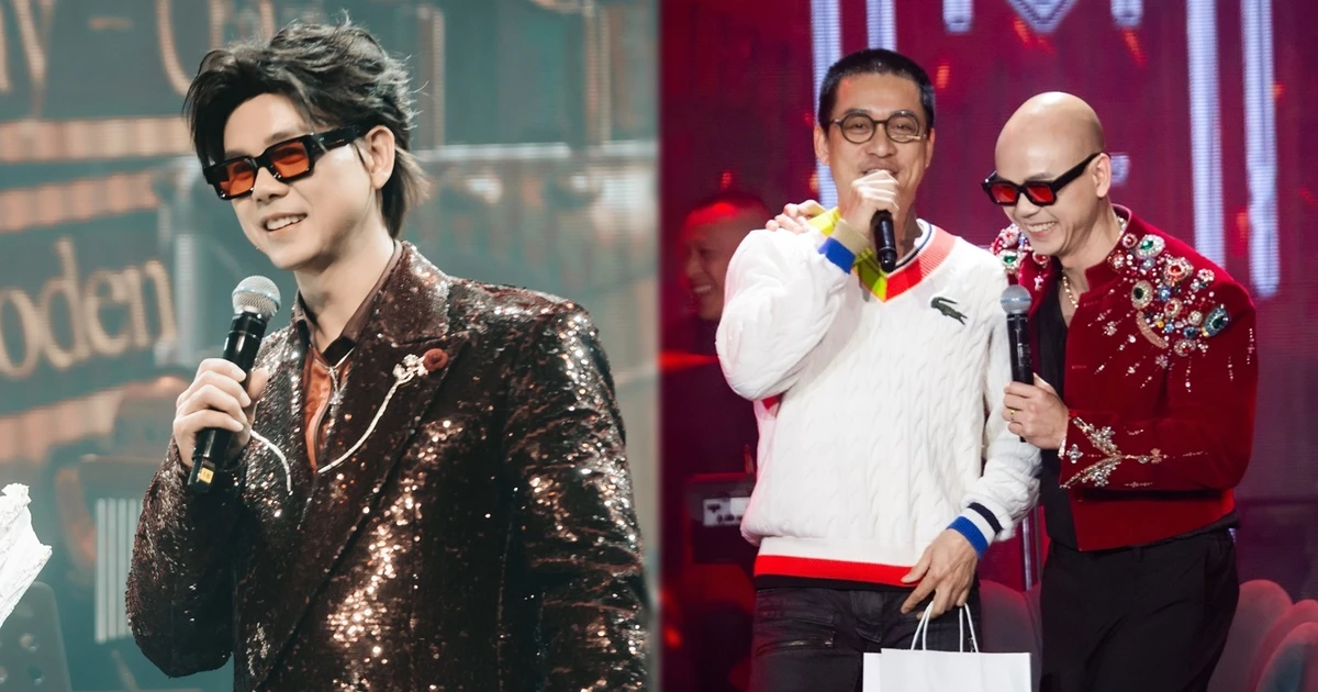 Phan Đinh Tùng đội tóc giả trong show sinh nhật, bị 6 Anh tài "bủa vây" hài hước