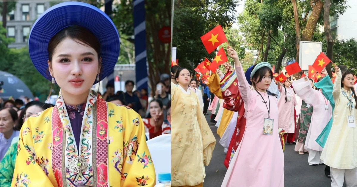 Hàng nghìn bạn trẻ đồng diễn Việt phục, lan tỏa niềm tự hào văn hóa Việt