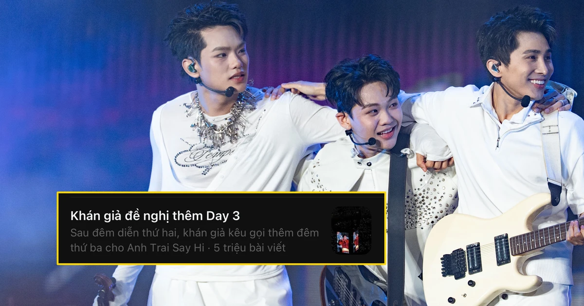 Hậu concert ATSH 2025: Dàn Anh trai nhắn nhủ xúc động, "khều" Day 3 lên Top thịnh hành