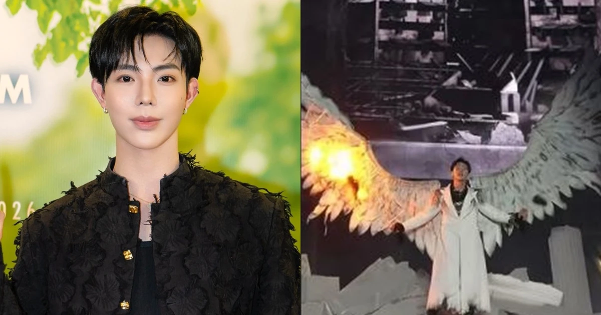 "Anh trai" ERIK gặp sự cố cháy đạo cụ khi đang trình diễn, vô tình "tạo meme"