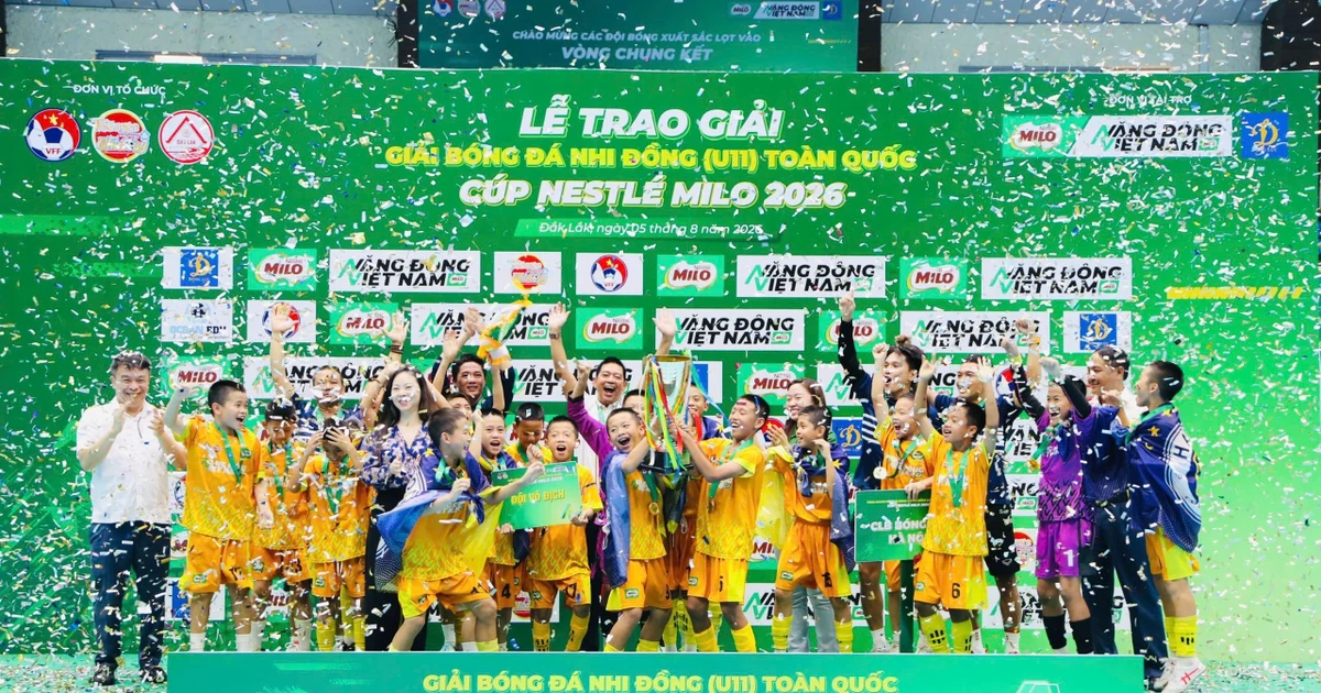 CLB Hà Nội lần đầu vô địch Giải bóng đá U11 toàn quốc