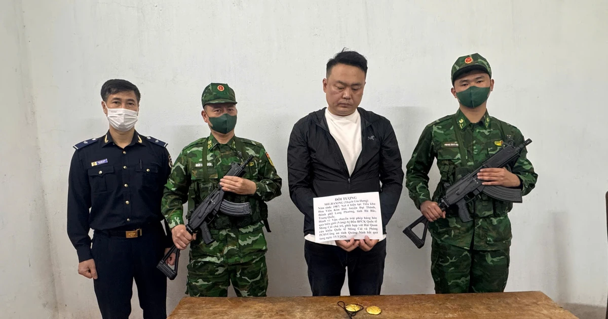 Bắt đối tượng vận chuyển vàng trái phép qua cửa khẩu Móng Cái