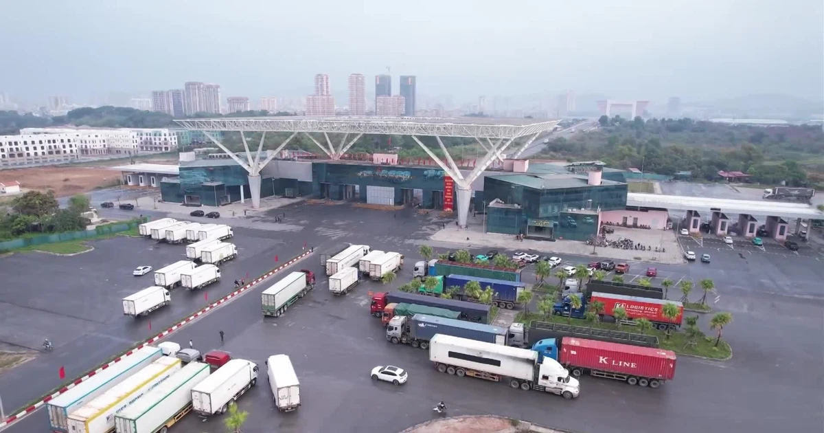 Cửa khẩu Móng Cái nhộn nhịp ngày đầu thí điểm thông quan hàng hóa cuối tuần