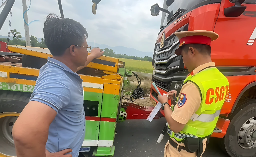 Xe tải dính hàng loạt lỗi trên cao tốc, tài xế và chủ xe bị phạt hơn 100 triệu đồng