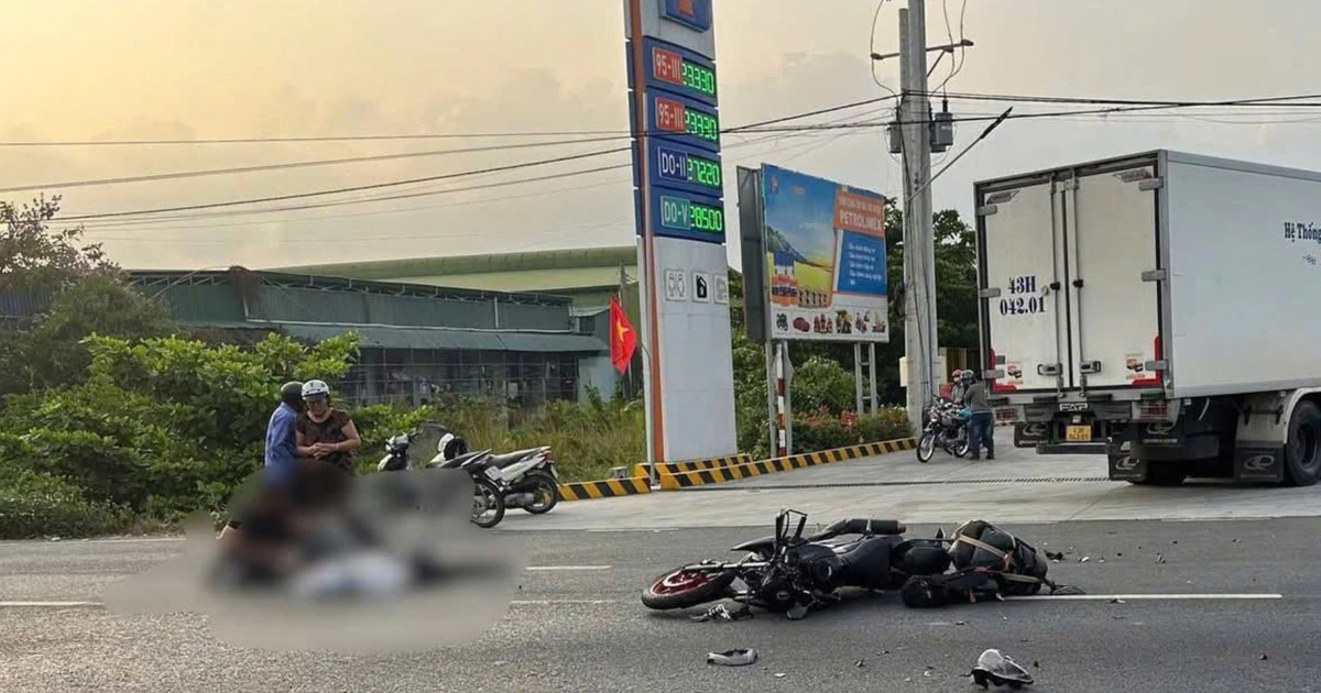 Xe máy tông xe tải ở Lâm Đồng, 2 người thương vong