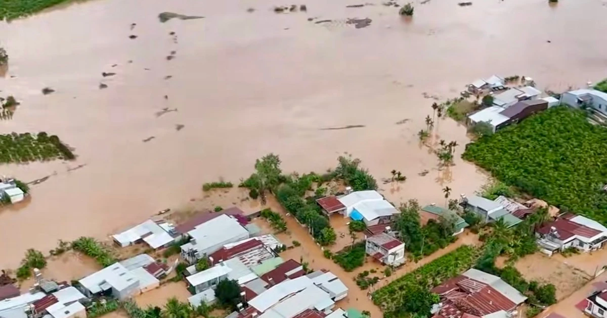 Hơn 6.000 căn nhà ở Lâm Đồng chìm trong nước, nhiều nơi vẫn ngập nặng
