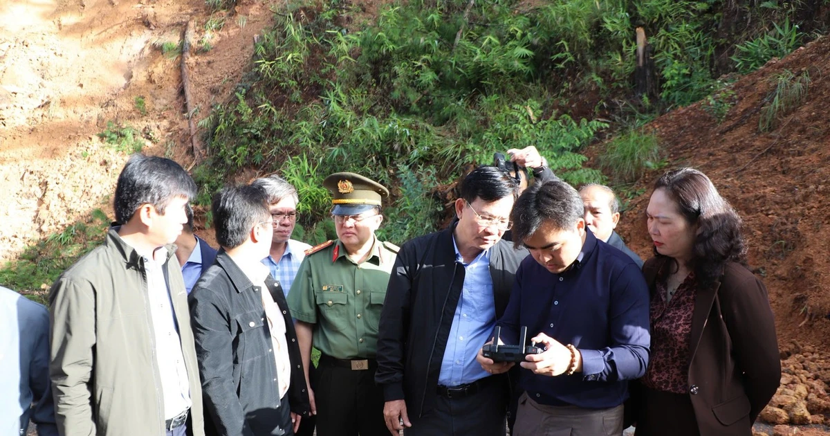 Lâm Đồng khẩn cấp sửa chữa, khắc phục 4 đoạn tuyến quốc lộ bị hư hỏng