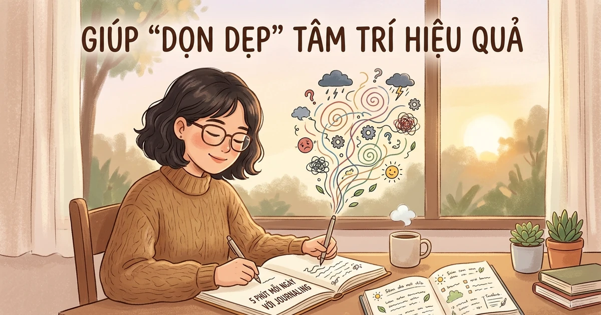 5 phút mỗi ngày với Journaling giúp ‘dọn dẹp’ tâm trí hiệu quả