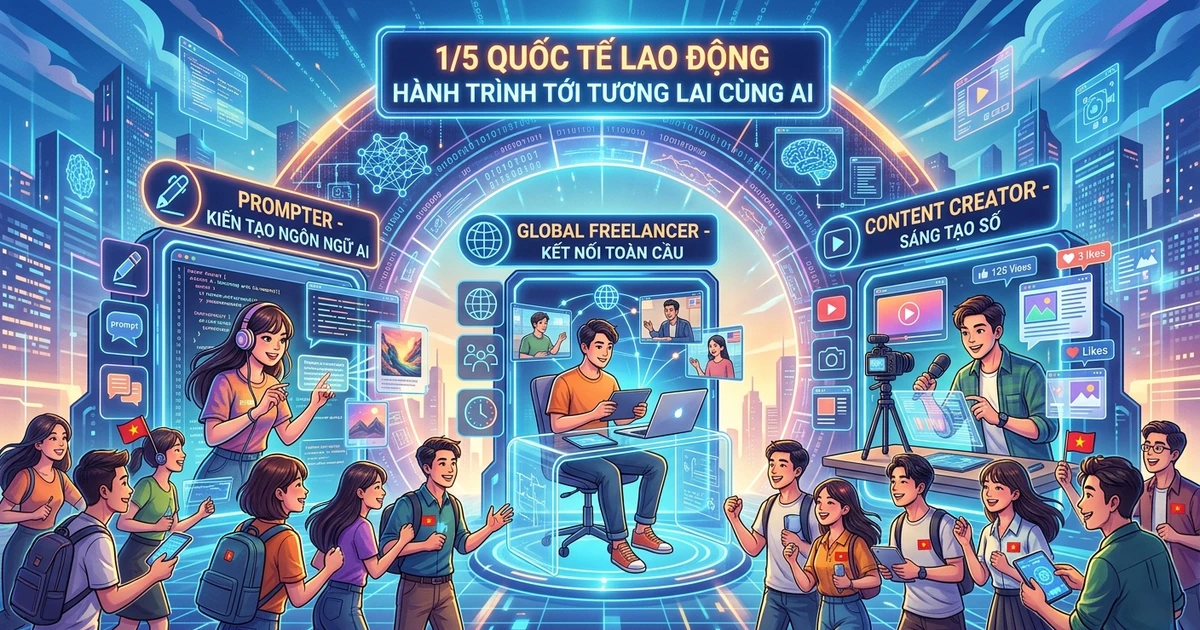 Ngày 1/5 và góc nhìn của "Lao động số": Khi sinh viên không còn mơ về văn phòng 8 tiếng