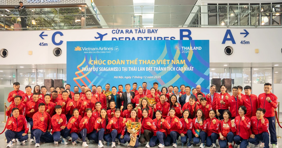 Trang trọng lễ tiễn Đoàn Thể thao Việt Nam dự SEA Games 33