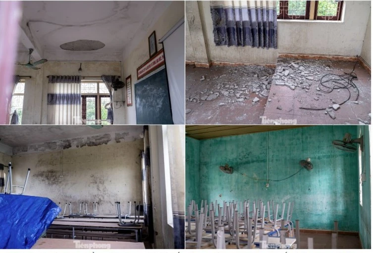 Đến nhận lớp, học sinh bủn rủn, toát mồ hôi vì trường xuống cấp như nhà hoang