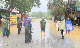 Sạt lở nghiêm trọng trên đường Hồ Chí Minh nhánh Tây đoạn qua Quảng Trị