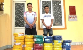 Rủ em ruột đột nhập công ty cũ trộm hàng chục cuộn dây điện