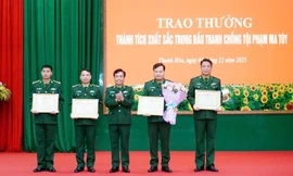 Trao thưởng cho lực lượng phá chuyên án thu giữ 32 bánh heroin