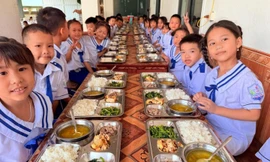 Bất ngờ với 'suất cơm 17 nghìn' cho học sinh bán trú