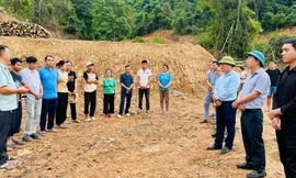 Người dân vùng lũ ở Nghệ An vui mừng được xây nhà mới