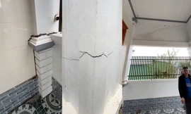 Nhà chằng chịt vết nứt, nhiều hộ dân được sơ tán khẩn