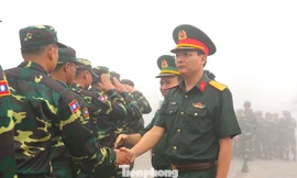 Quân đội Lào tham gia lễ diễu binh, diễu hành kỷ niệm 80 năm Quốc khánh Việt Nam