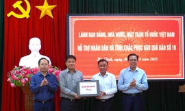 Lãnh đạo T.Ư thăm hỏi, hỗ trợ Hà Tĩnh khắc phục hậu quả bão số 10