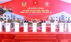 Bộ Công an khởi công xây dựng nhiều công trình y tế, giáo dục ở Nghệ An 
